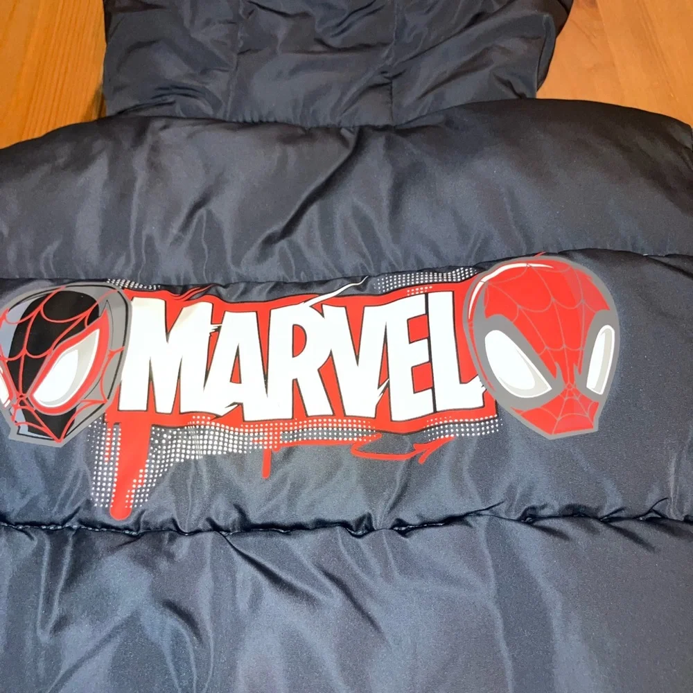 EUC Marvel Navy Blue Spider-Man Kids Jacket 4-5 years